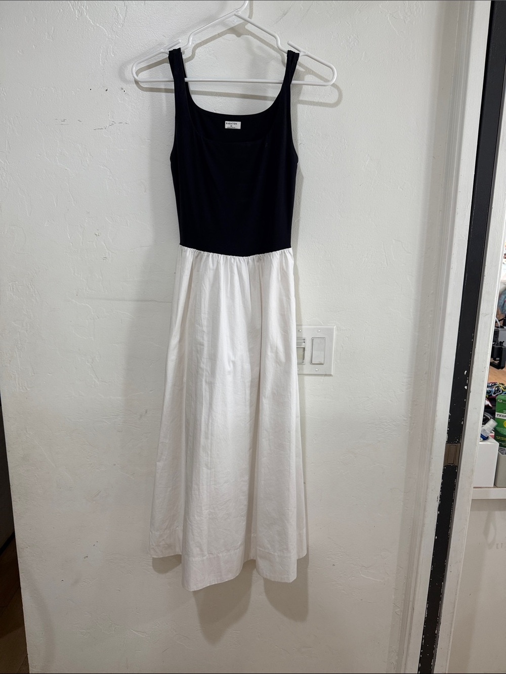 Babaton Black & White Maxi Dress